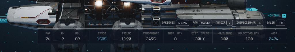Barra del Constructor de Naves